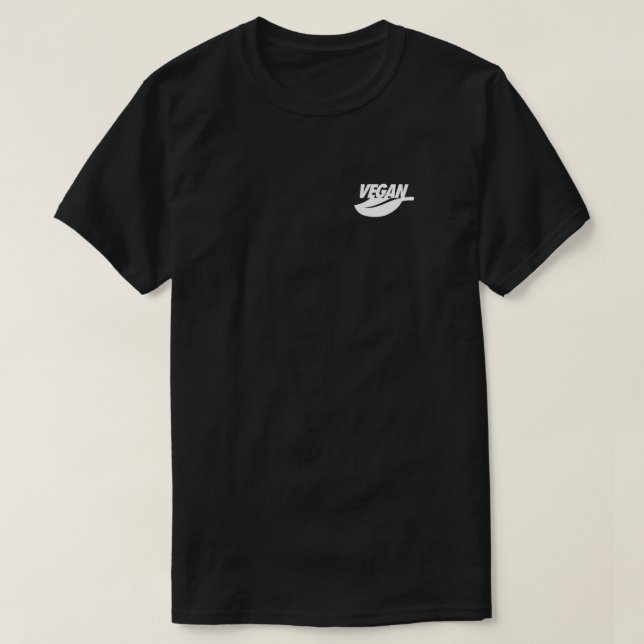 VEGAN Nike Logo Parodie (blanc) T-shirt actif (Design devant)