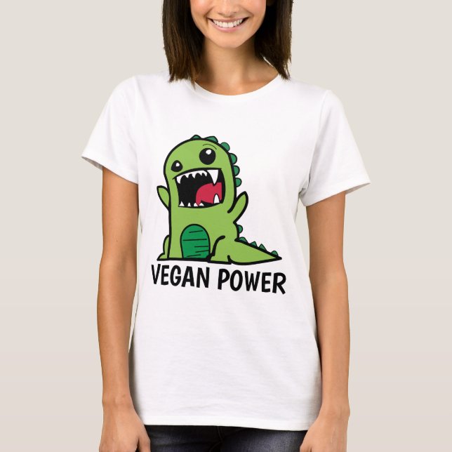 VEGAN POWER T-shirts amusants (Devant)