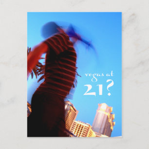 vegas à 21 ans ? invitations d'anniversaire
