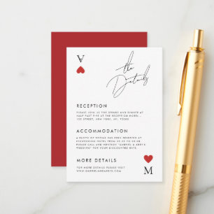 Vegas Casino Style de carte de jeu Détails du Mari