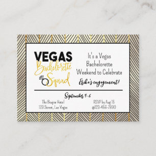 Vegas Squad Bachelorette Invitation du week-end