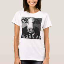 Végétal AF Pop Art Tshirt en noir et blanc