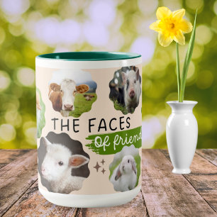 Végétan Visages d'amis Café Mug