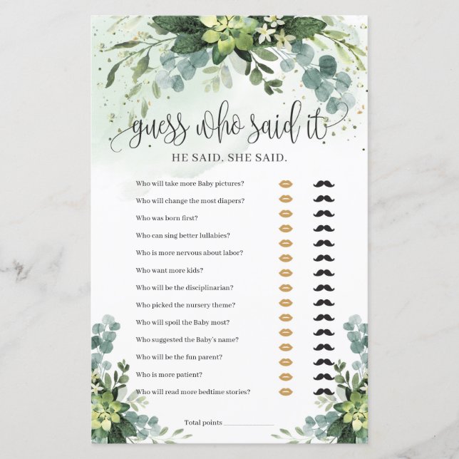 Végétation moderne devinez succulent qui a dit le  (Devant)