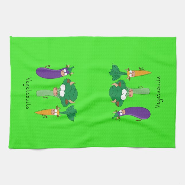Végétaux Boules de légumes Amusant Serviette de cu (Horizontal)
