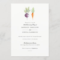 Veggie Duo | Invitation de l'anniversaire de l'aqu