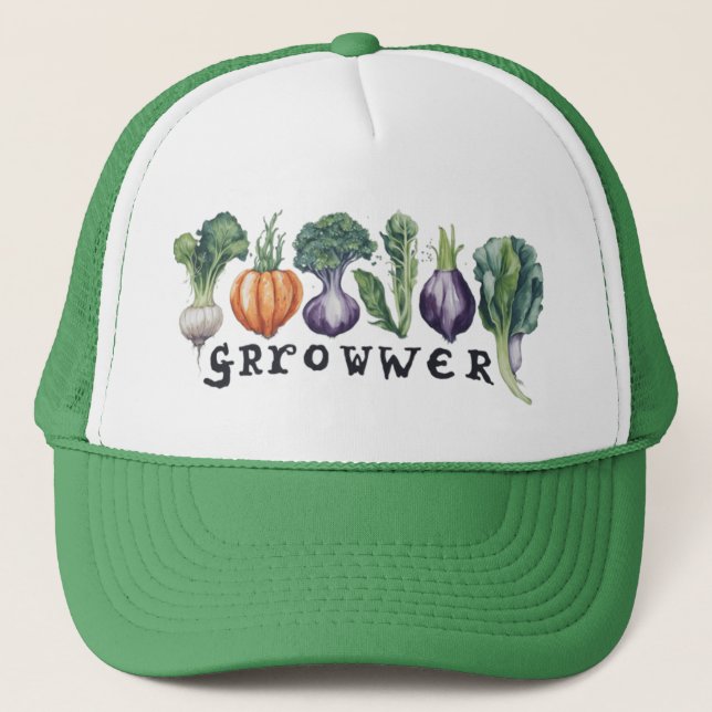 "Veggie Growwer Casquette : Cultiver votre style" (Devant)