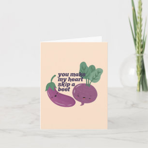 Veggie Pun : Vous faites mon coeur Sauter une bett