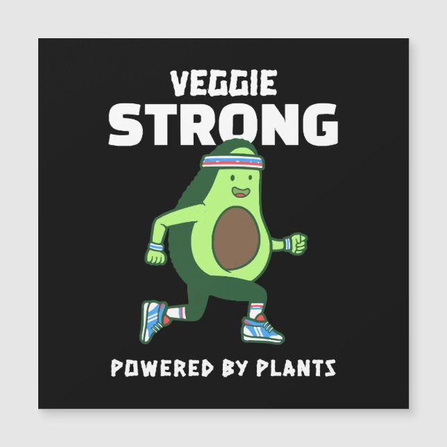 Veggie Strong, Alimenté par les plantes (Devant)