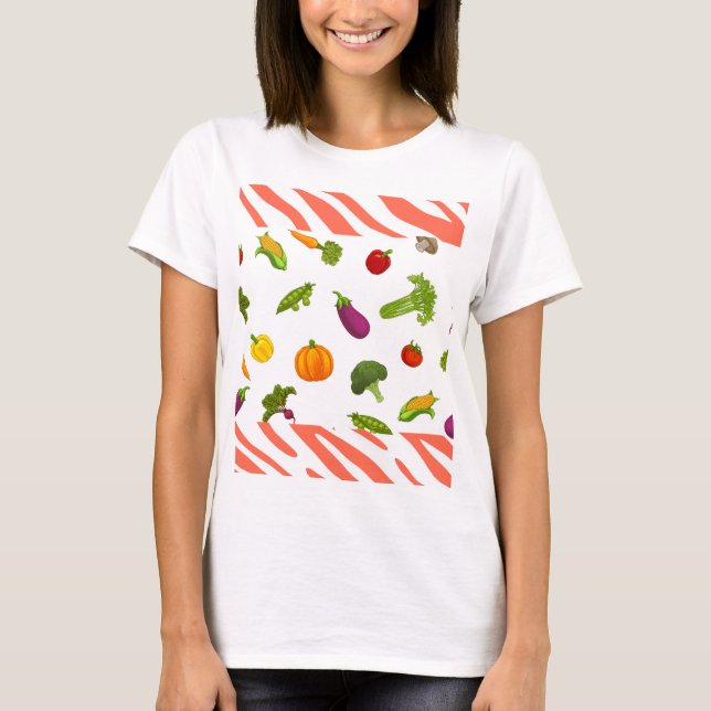 Veggie Vibes : T-shirt femme de cuisine frais et a (Devant)