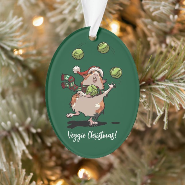 Véguin Noël ! Guinéen Pig En Jonglage Des Germes (Arbre)