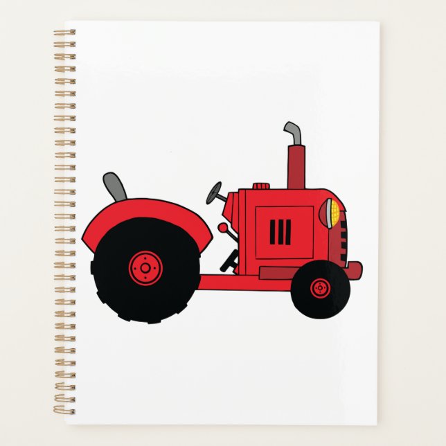 Véhicule tracteur de ferme rouge (Devant)