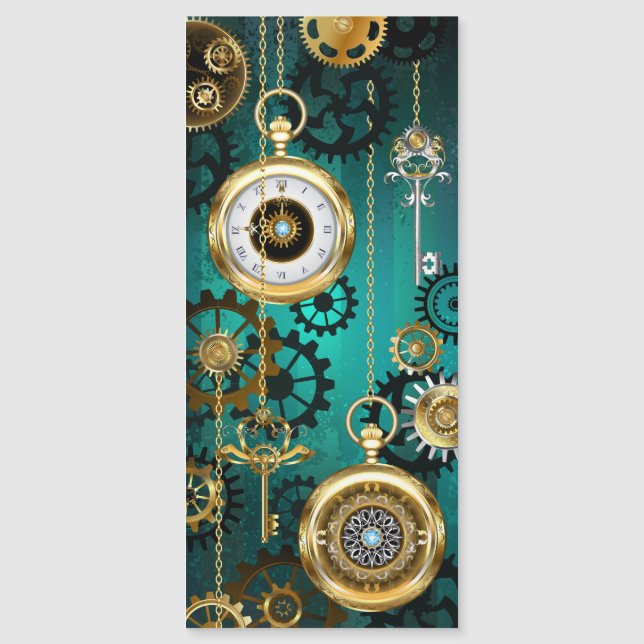 Veille bijoux Steampunk sur un Arrière - plan vert (Devant)