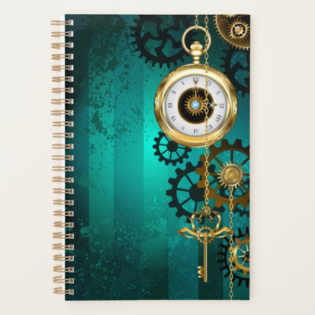 Veille bijoux Steampunk sur un Arrière - plan vert (Devant)