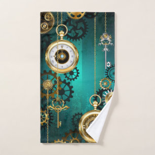 Veille bijoux Steampunk sur un Arrière - plan vert