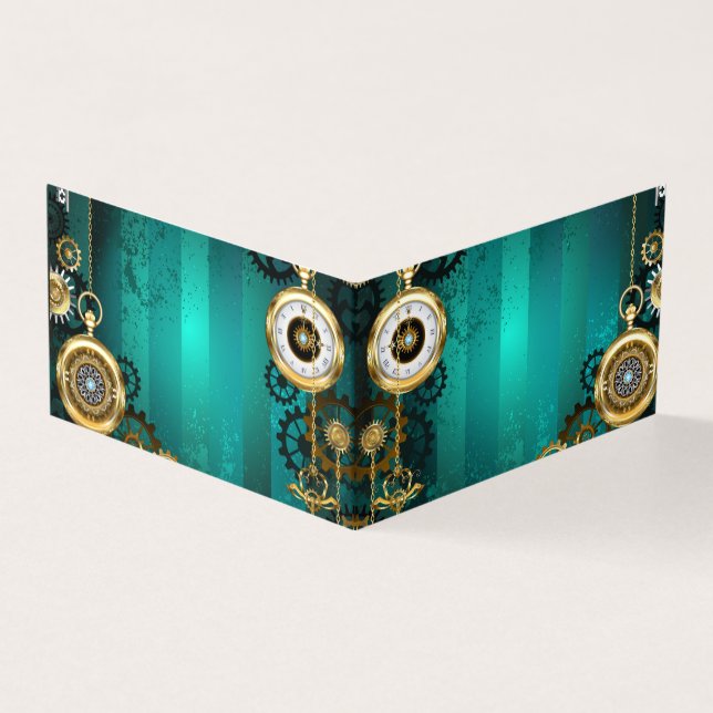 Veille bijoux Steampunk sur un Arrière - plan vert (Outside)