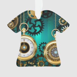 Veille bijoux Steampunk sur un Arrière - plan vert