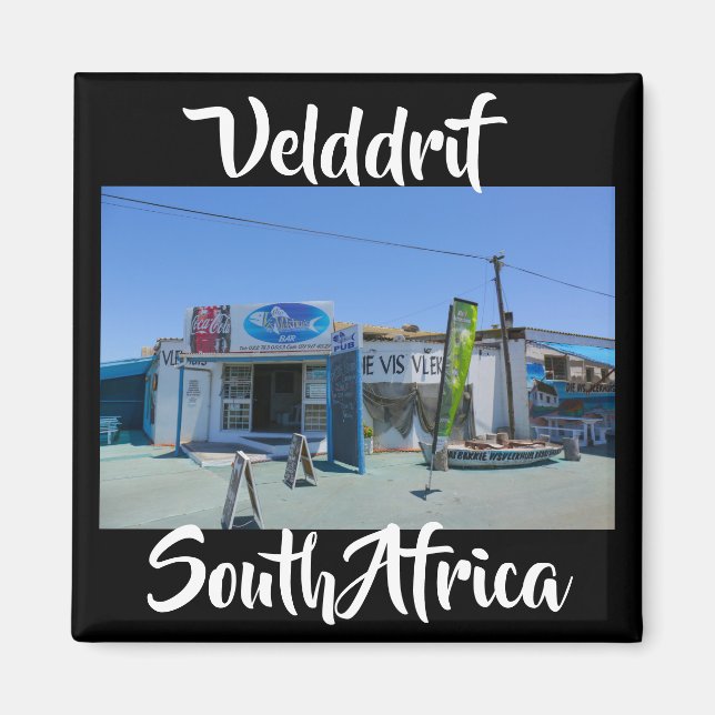 Velddrif Afrique du Sud Die Vis Vlekhuis Magnet (Devant)