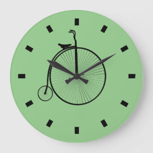 Vélo à grande roue rétro - Horloge Vintage