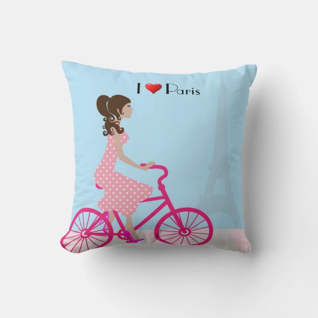 Vélo à Paris Coussin (Recto)