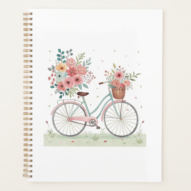 Vélo avec des fleurs (Devant)
