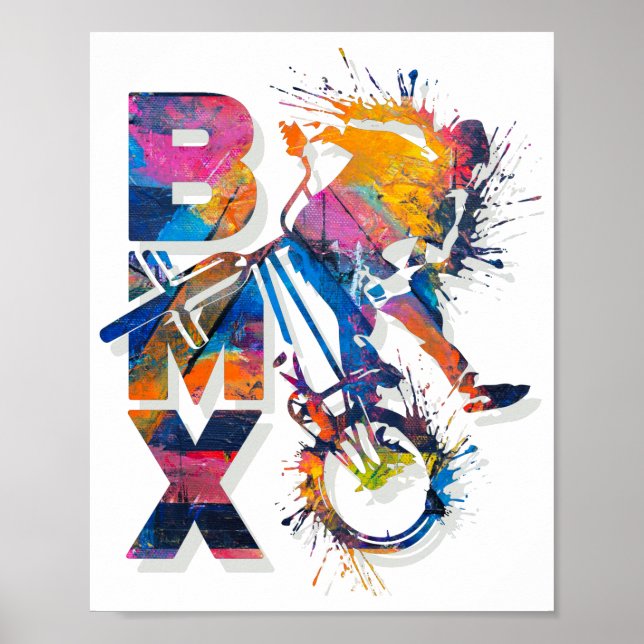 Vélo Bmx coloré | Poster Bmx (Devant)