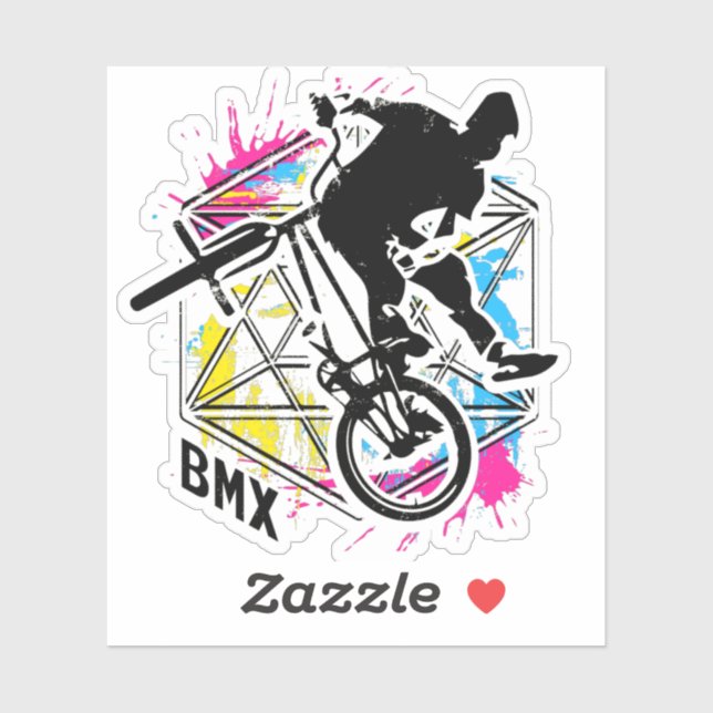 Vélo Bmx vintage - Bmx Flatland - Sticker Bmx (Feuille)
