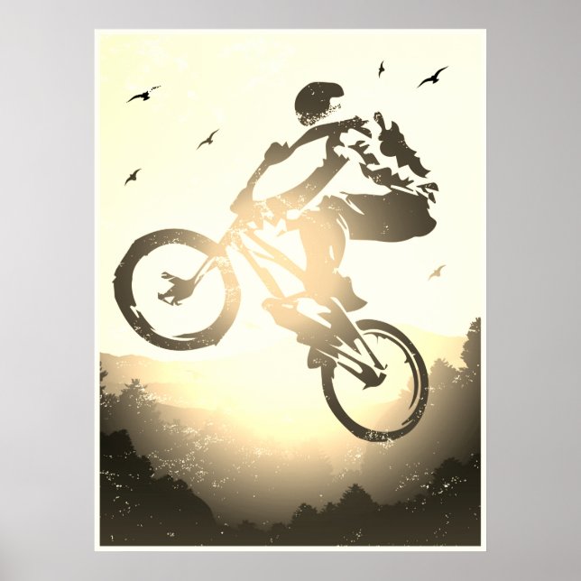 Vélo Bmx vintage - Retro Bmx Poster Imprimer (Devant)