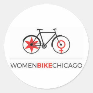 Vélo Chicago - autocollants de femmes de