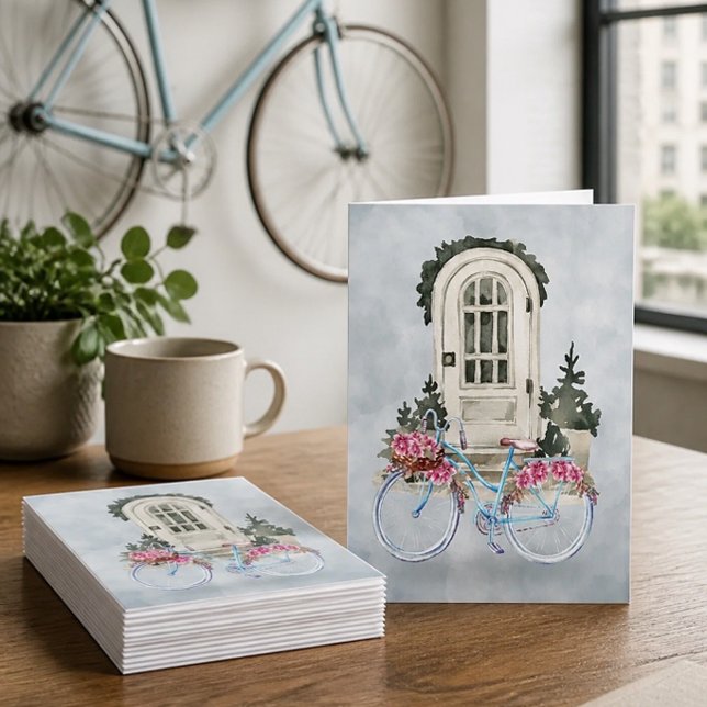 Vélo de croisière vintage avec fleurs (Créateur téléchargé)