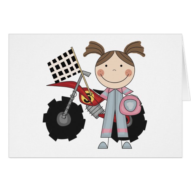 Vélo de saleté - T-shirts et cadeaux de fille (Devant horizontal)