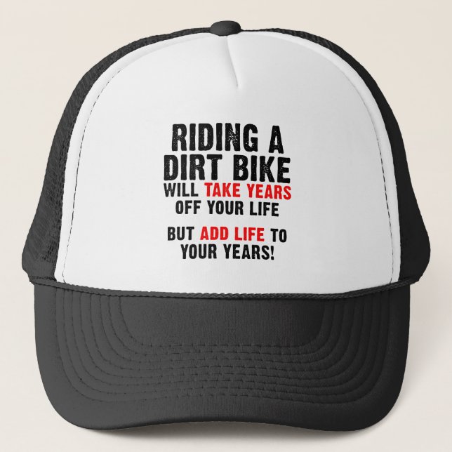 Vélo Dirt Vie À Vos Années Motocross Casquette Cas (Devant)
