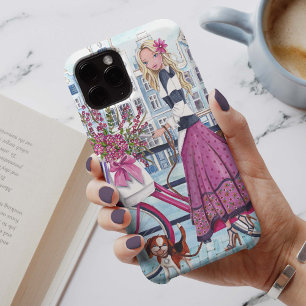 Vélo en Amsterdam Girl- Iphone 7 plus coque