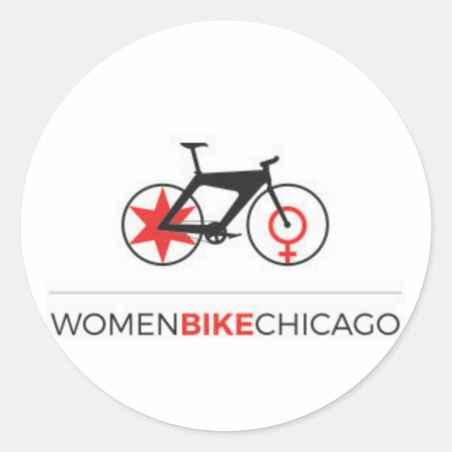 Vélo Femmes Chicago - Stickers Vélo Sleek (Devant)