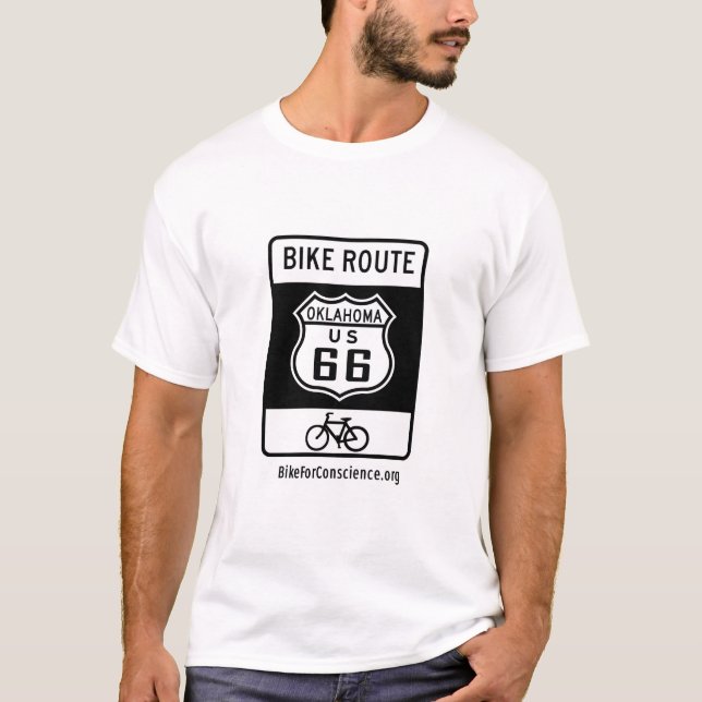 Vélo pour le T-shirt de visite de la conscience (Devant)