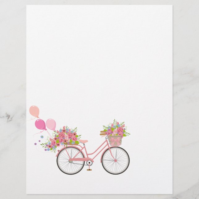 Vélo rose fantaisiste (Devant)