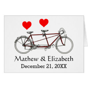Vélo tandem vintage mignon sur mesure pour mariage