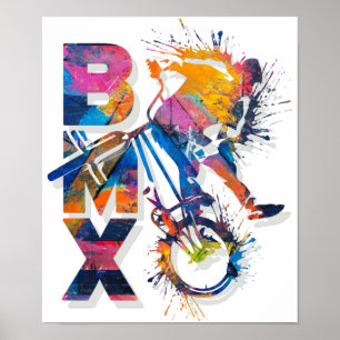 Vélo vintage Bmx Coloré - Bmx Poster Imprimer