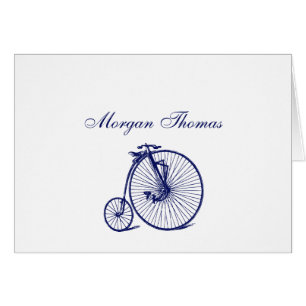 Vélocipède Vintage Bicyclette Penny Farthing Bleu