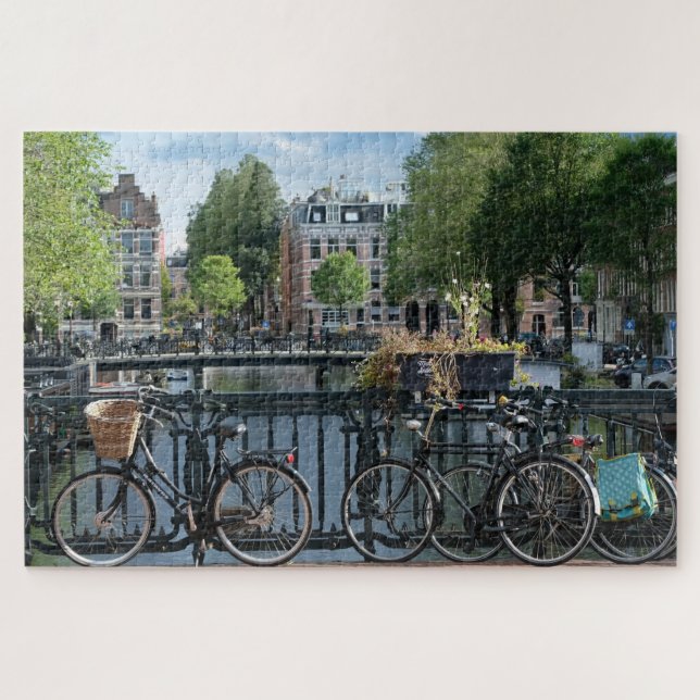 Vélos à Amsterdam. Jigsaw Puzzle (Horizontal)