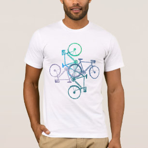 Vélos à vélo T-shirt blanc Cool à vélo