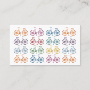 Vélos colorés Cartes de visite cyclistes
