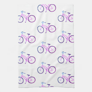 Vélos violet vélos serviette de cuisine motif