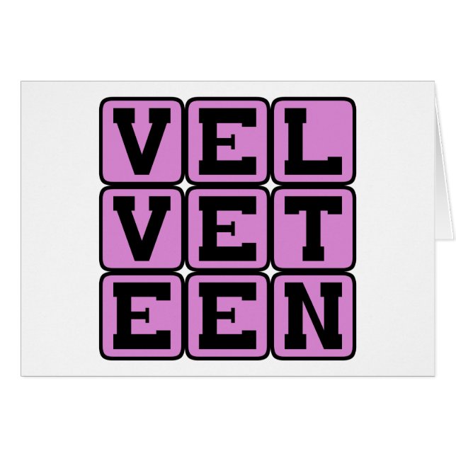Velours, Ressemblant au velours (Devant horizontal)