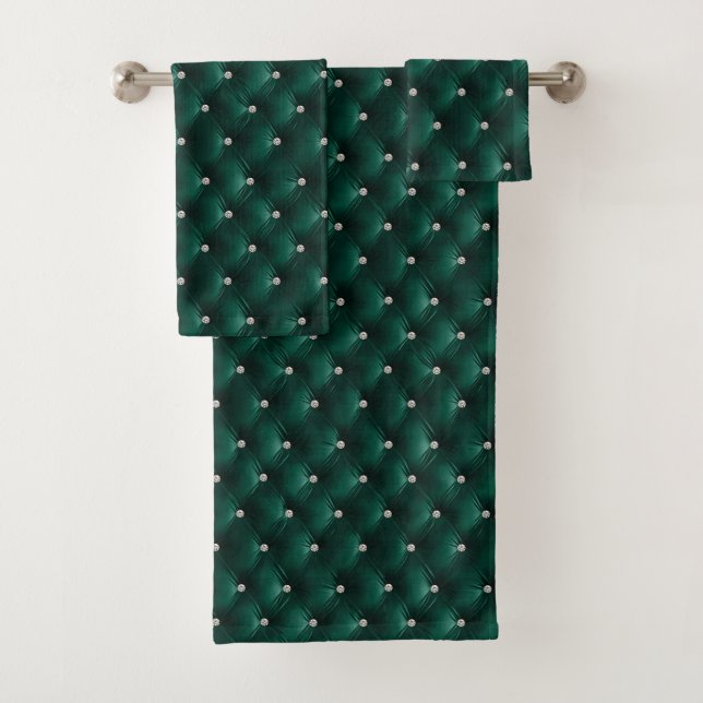 Velours Vert Luxe Glamour Faux  (En situation)