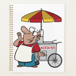 Vendeur de chariot à hot-dog Vendeur de street foo