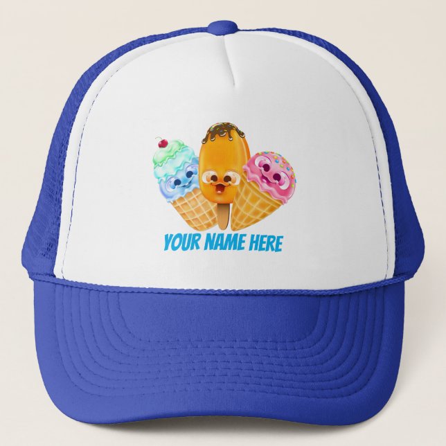 Vendeurs de glaces mignonnes casquette (Devant)