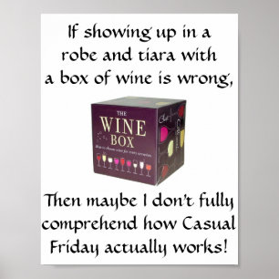 Vendredi décontracté - Poster drôle