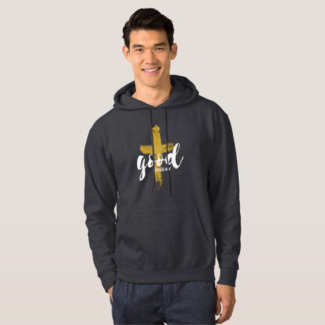 Vendredi saint | Sweat à capuche chrétien pour hom (Devant entier)