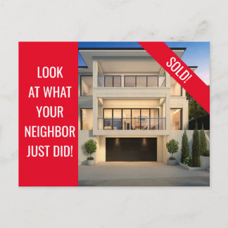 Vendu - Carte postale amusante - Rouge